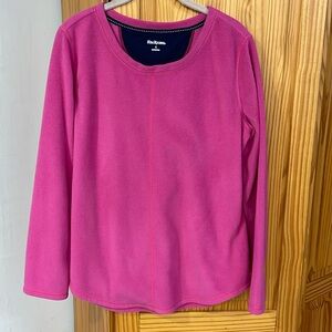 Kim Rogers Women’s Large Pink Fleece Super Cozy Active Style Front Stitching
